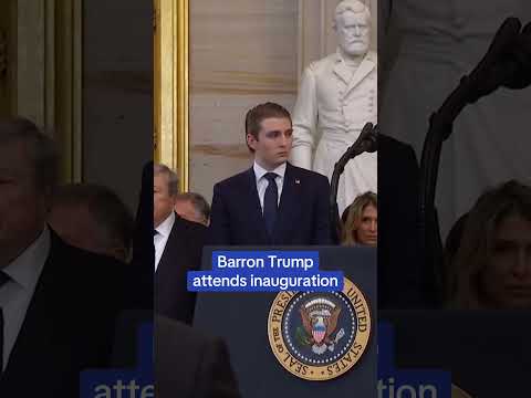 Barron Trump attends inauguration