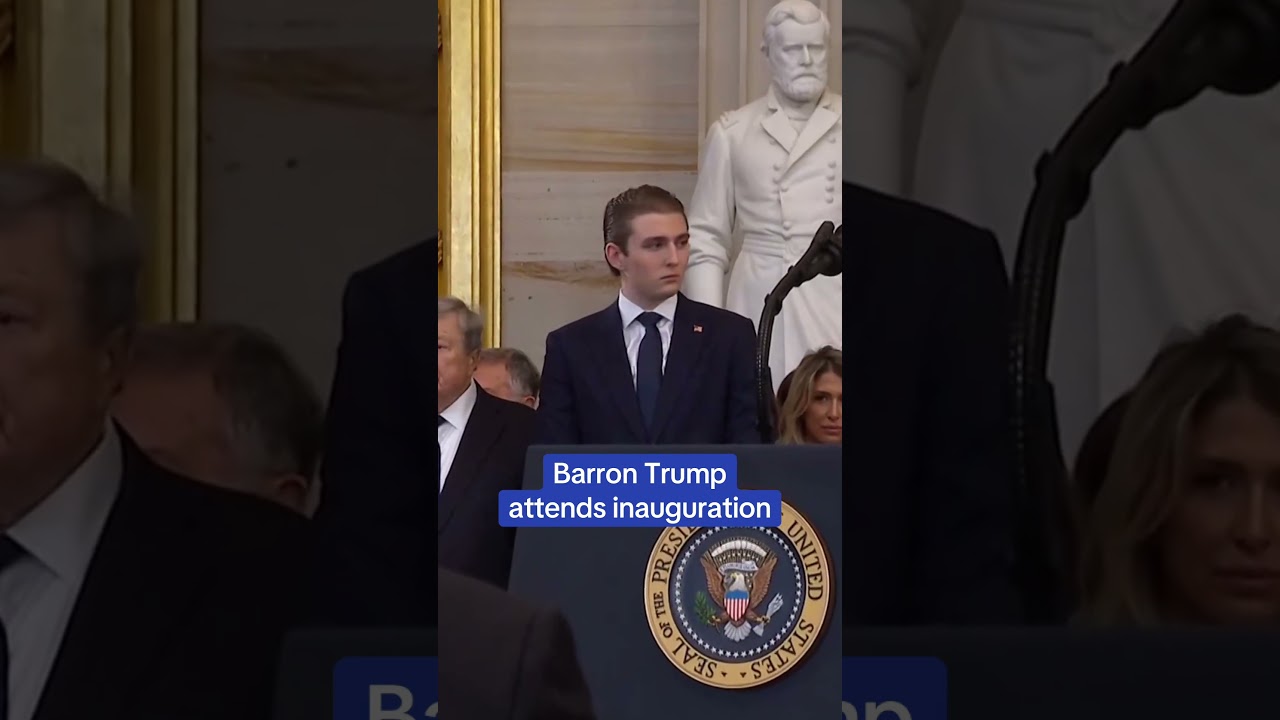 Barron Trump attends inauguration