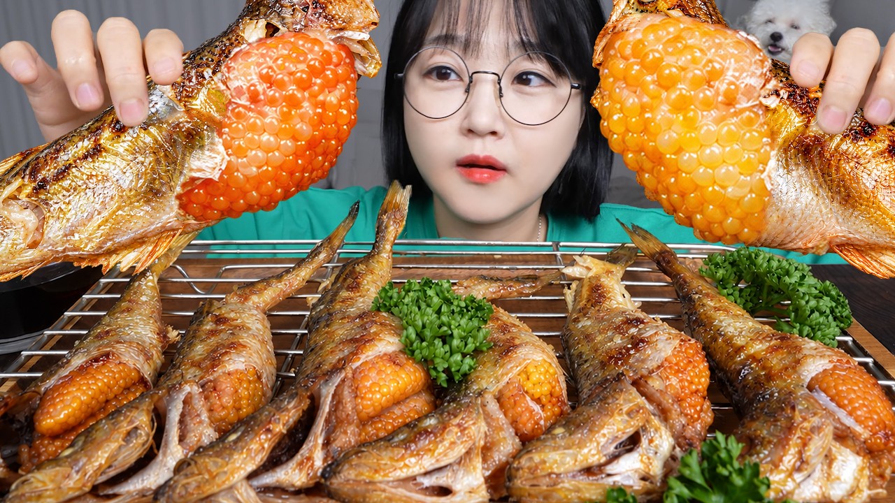 입안에서 톡톡톡💥 알이 가득 찬 도루묵 구이 먹방! Grilled Sailfin Sandfish Packed with Roe Mukbang ASMR