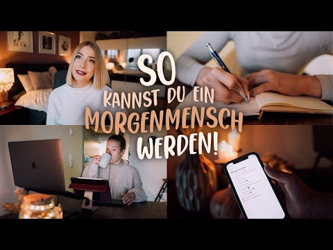SO wirst du ein MORGENMENSCH - früh aufstehen ohne müde zu sein, produktiver Start in den Tag!