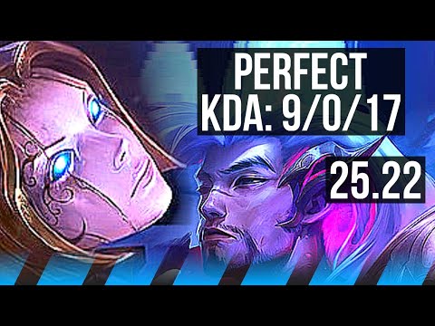 ORIANNA vs YASUO (MID) | 9/0/17, Legendary, 41k DMG | KR Grandmaster | 25.22