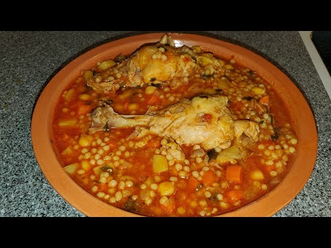 Algerian Pearl Couscous / Berkoukes Soup