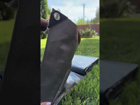 Тент Plandeka Mega Gruba Серо-черный 260 г/м² 8х10 м Полипропиленовый накрывной тент - фото 1 - id-p2624116263