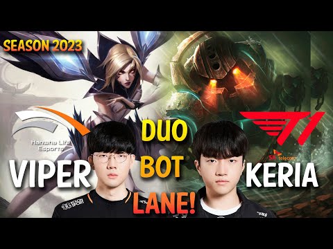 HLE Viper Duo with T1 Keria - Viper KAI'SA ADC, Keria NAUTILUS Support - Patch 13.12 KR Ranked