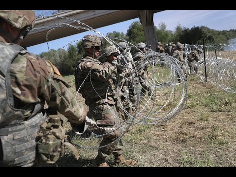 Trump orders thousands of additional troops @ USA Mexico border to stop invasion of illegals 1/31/19 Video