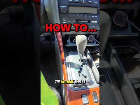 HOW TO GET A LEXUS INTO NEUTRAL | STEP BY STEP TUTORIAL