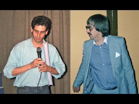 Paul Rusling and Charlie Wolf (Laser 558) at 'Driftback 20' in 1987