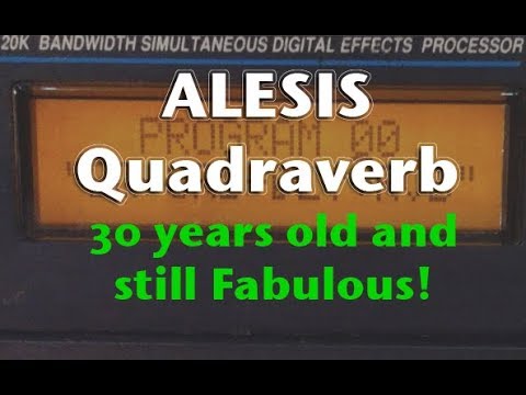 Alesis QuadraVerb GT 20k Bandwidth Simultaneous Guitar Effects Processor 1990s - Black image 8