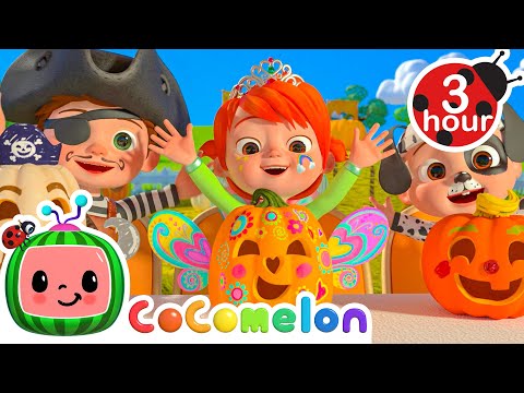 Family Pumpkin Halloween Song 🎃 CoComelon Nursery Rhymes & Kids Songs | 3 HOURS | After School Club