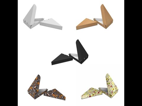 Упаковка-треугольник для куска пиццы 210х180х35 мм Крафт (белая внутри) бумажная 50 шт - фото 1 - id-p1789979357