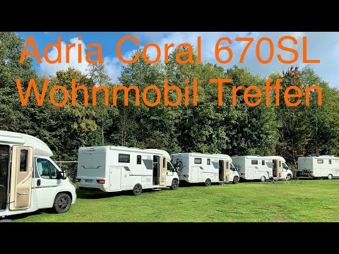 Adria Coral 670 SL Wohnmobil Treffen 2021 l Reisemobil Doku I Campingplatz Lengerich