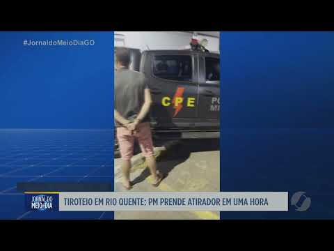 PM prende suspeito de tiroteio em Rio Quente em uma hora