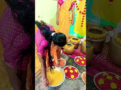 Haldi begin #bhavishyasworld2019 #haldi preparation#at home#latest#