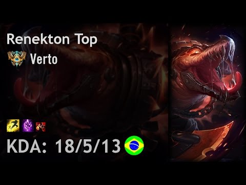 Renekton Top vs Dr. Mundo - Verto - BR Challenger Patch 7.7