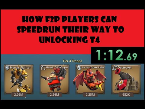 Lords Mobile - 10 tips to get T4 as fast as possible - F2P guide