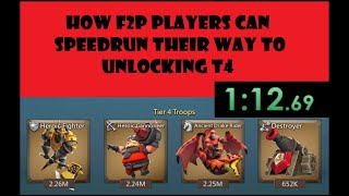 Lords Mobile - 10 tips to get T4 as fast as possible - F2P guide