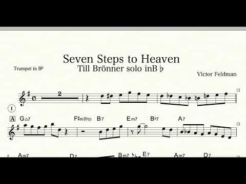 【Seven Steps to Heaven】Till Brönner Flugelhorn solo(Transcription)inB♭