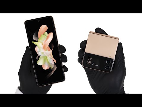 Samsung Galaxy Z Flip 4 Unboxing + Gameplay - ASMR
