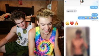 LEAKING OUR SECRET TEXT MESSAGES!!