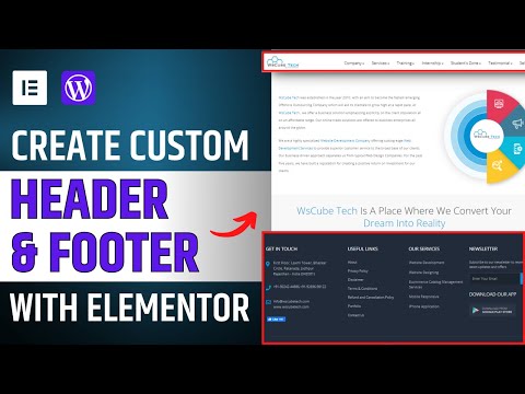 How to Create Custom Header Footer in WordPress with Elementor LIVE PRACTICAL 