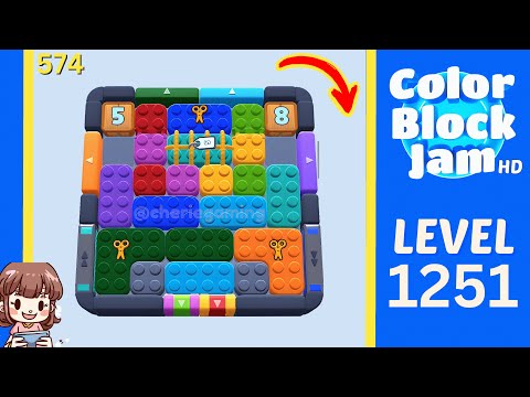 Color Block Jam Level 574 (1251) Solution Walkthrough