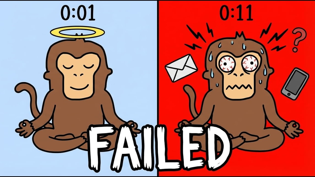 Monkey Tries Meditation (Lasted 11 Seconds)