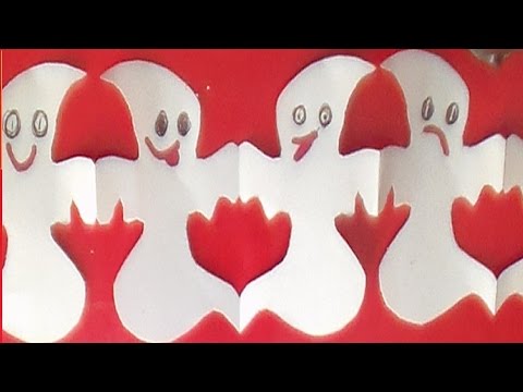 Guirlande de fantômes | Activités de bricolage pour Halloween