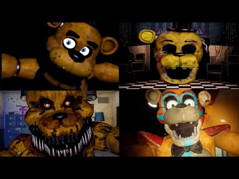 ALL FNAF JUMPSCARES (2014-2021) 1, 2, 3, 4, SL, 6, UCN, VR HW, AR, SB