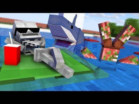 Monster School : FUNNY SWIMMING Challenge - Minecraft Animation