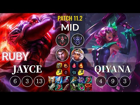 RW Ruby Jayce vs Qiyana Mid - KR Patch 11.2