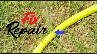 How To Repair Fix Leak Hole Water Hose Easy Simple