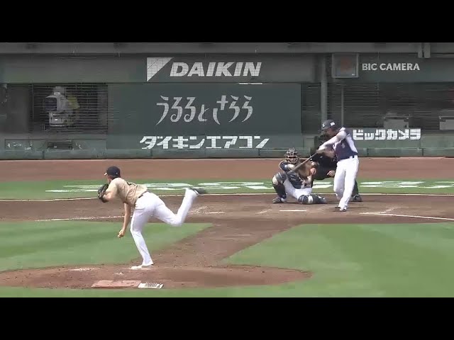 【5回表】強烈!! ライオンズ・渡辺直 三塁線破る2点タイムリーヒット!! 2015/6/20 Bs-L