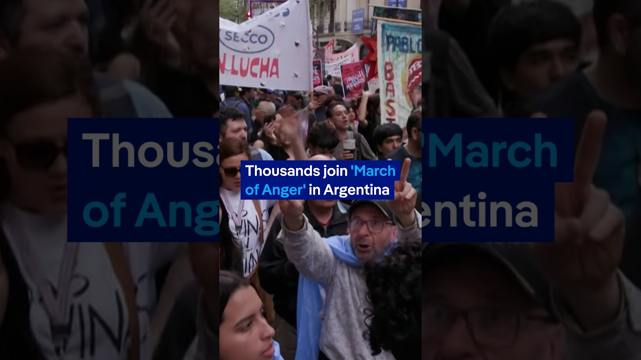Thousands protest Milei's austerity cuts in Buenos Aires