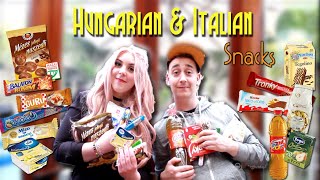 Trying Hungarian & Italian Snacks