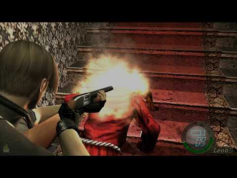 Red Robed Cultist in the Castle Parlor Alternate Method #1 - Resident Evil 4 100% Walkthrough
