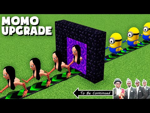 Why did I TRANSFORM ALL MINIONS INTO MOMO in Minecraft ? INCREDIBLE ENDERMAN UPGRADE HEROBRINE