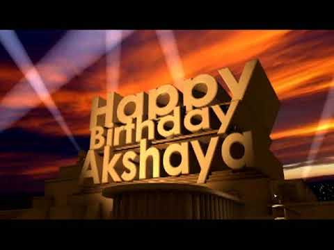 Happy Birthday Akshaya