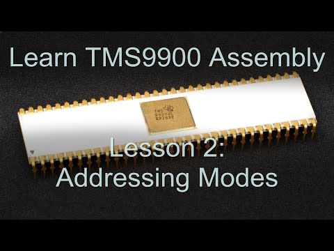 Addressing Modes on the TMS-9900 - TMS9900 ASM Lesson 2
