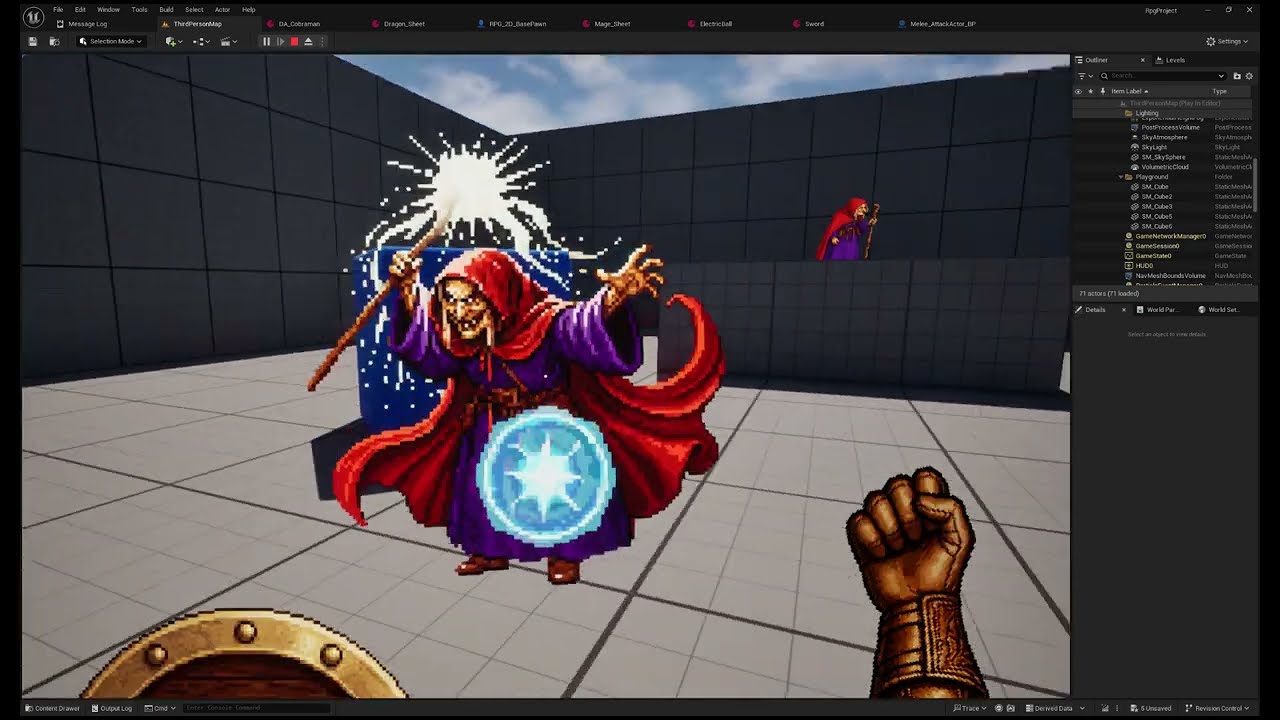 I'm making my own TES (sort of) - Spell Combat Test - YouTube