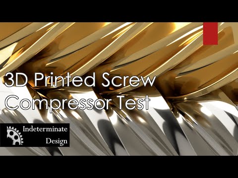 3D Printed Screw Compressor Part 3 - Full Testing