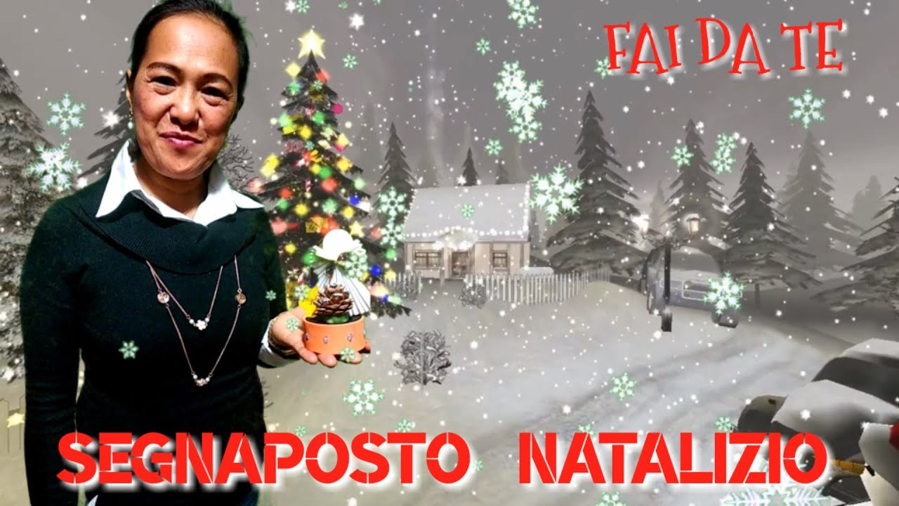 SEGNAPOSTO NATALIZIO 🎄 CON MATERIALI DI RICICLO😇