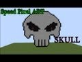 Minecraft: Speed Pixel art [skull] 
