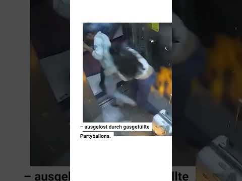 Video Thumbnail: Partyballons verwandeln Aufzug in Inferno