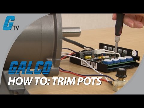 What are trim pots on a DC Drive and how to change them