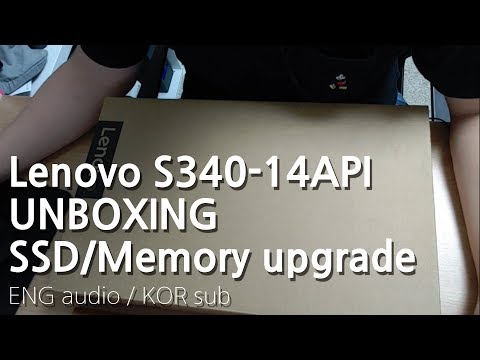 Lenovo Ideapad S340-14API Unboxing & SSD/RAM upgrade