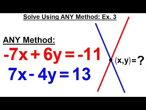 Algebra Ch 34 Solving Systems of Linear Equations 1 of 31 What is a System of Linear Equations