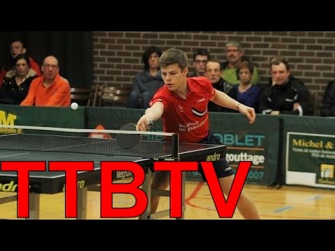 MERCKX Jasper B0 - VAN ACKER Florian B2 Slow Motion 1/16 Championnat Belgique B 2015