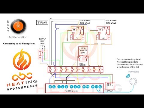 Nest SMART THERMOSTAT 3rd Gen install - S Plan UK ⚡️