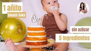 Tarta para bebés SIN AZÚCAR | Smash Cake FÁCIL y Rico | Auxy