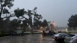 Weather conditions outside the 352today newsroom as Hurricane Idalia arrives